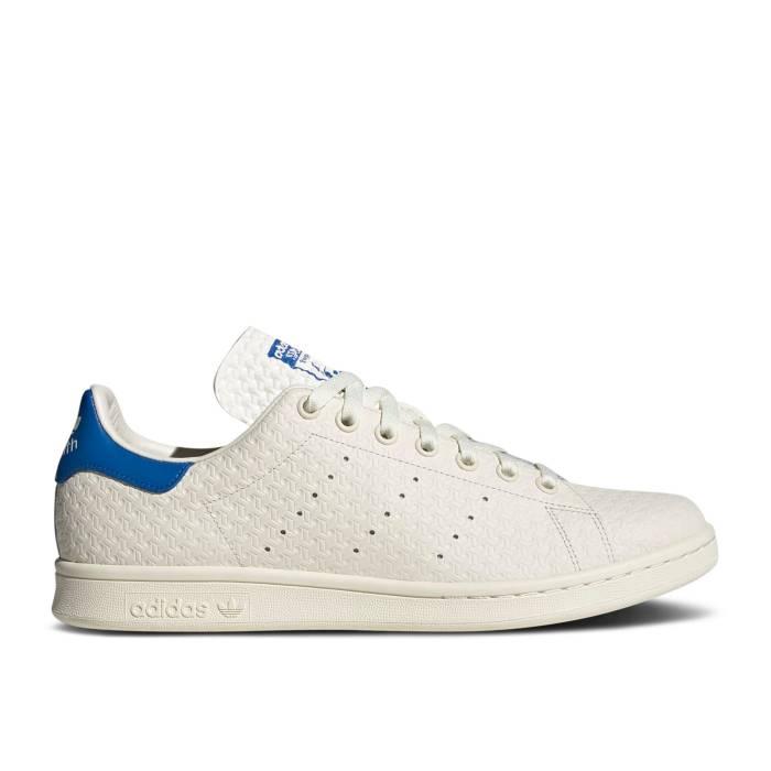 アディダス Adidas 【 Stan Smith \u0027Debossed Geometric Print\u0027 Men Cloud White/Blue Bird/Off White 】 メンズ 白いこと 白いこと 青碧 青碧