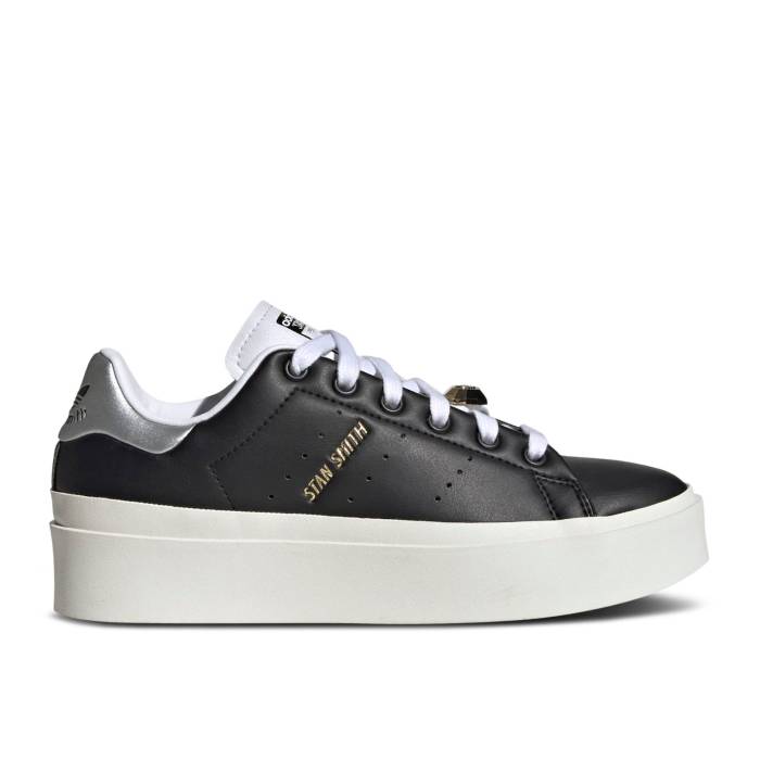 アディダス Adidas 【 Wmns Stan Smith Bonega 'Black Silver' Women Core Black/Cloud White/Gold Metallic 】 レディース コア 黒色 ブラック 白色 ホワイト ゴールド