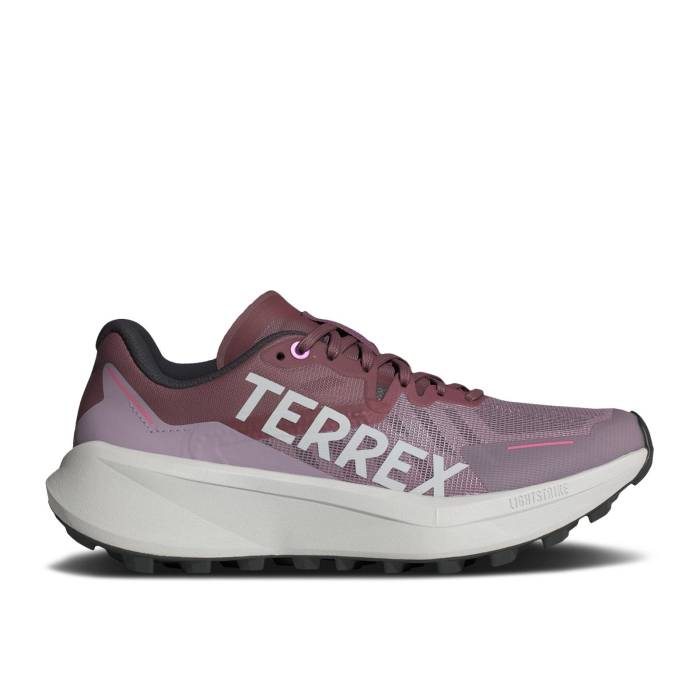アディダス Adidas 【 Wmns Terrex Agravic 3 \u0027Preloved Fig\u0027 Women Preloved Fig/Grey One/Pink Fusion 】 レディース 薄墨色 薄墨色 pink サクラ色 Fusion 核融合反応