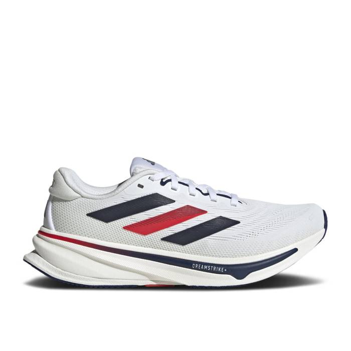 アディダス Adidas 【 Wmns Supernova Rise 2 \u0027Usa\u0027 Women Cloud White/Dark Blue/Pure Ruby 】 スーパーノバ・ノヴァ ライズ レディース 白いこと 白いこと 青味 青み 純然たる