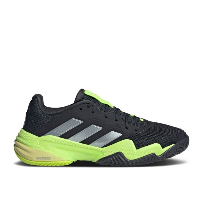 アディダス Adidas 【 Barricade 13 \u0027Black Lucid Lemon\u0027 Men Core Black/Zero Metallic/Lucid Lemon 】 防柵 13 サー青少年 メンズ 中核グループ 黒いこと 黒いこと 皆無