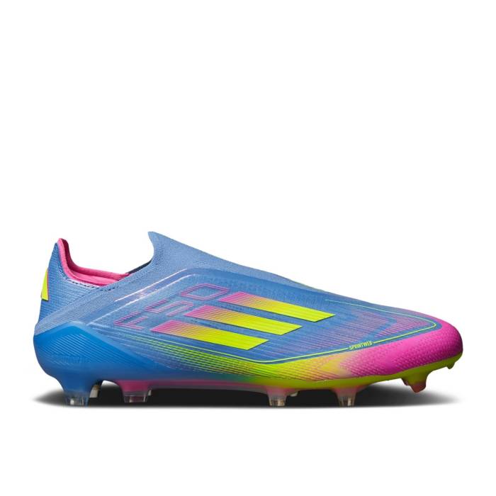 アディダス Adidas 【 Adizero F50 Elite Laceless Fg \u0027Celestial Victory Pack\u0027 Men Blue Fusion/Lucid Lemon/Lucid Pink 】 アディゼロ エリート Victory 制覇 メンズ 青碧 青碧 Fusion 核融合反応 pink さくら色