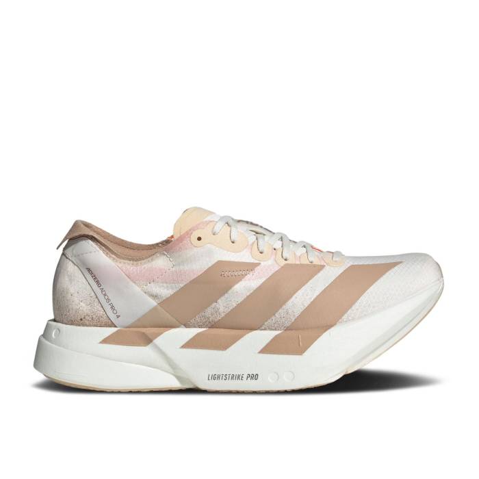 アディダス Adidas 【 Wmns Adizero Adios Pro 4 \u0027Chalk Sandstone\u0027 Women Chalk White/Warm Sandstone/Semi Impact Orange 】 アディゼロ アディオス 労働者階級 レディース 白いこと 白いこと ウォーム 差しひびき orange 橙・オレンジ色