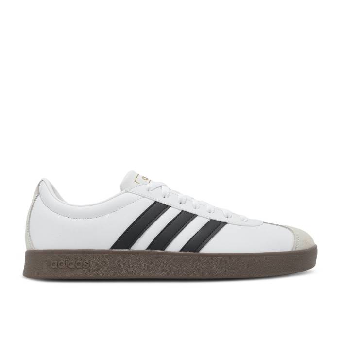アディダス Adidas 【 Vl Court Classic \u0027White Black Gum\u0027 Men Footwear White/Core Black/Gum 】 厚地の外套 古典派音楽 黒いこと 黒いこと メンズ 白いこと 白いこと 中核グループ 黒いこと 黒いこと