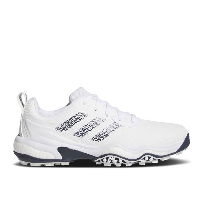 アディダス Adidas 【 Codechaos 25 Spikeless Golf White Collegiate Navy Men Cloud White/Collegiate Navy/Cloud White 】 golf ゴルフ メンズ 白色 ホワイト 紺色 ネイビー