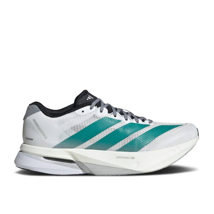 アディダス Adidas 【 Wmns Adizero Boston 13 \u0027White Pure Teal\u0027 Women Cloud White/Pure Teal/Grey 】 アディゼロ 豆の町 13 サー青少年 純然たる レディース 白いこと 白いこと 純然たる 薄墨色 薄墨色