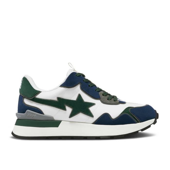ベイプ Bape 【 Roadsta Express #2 \u0027Green Navy\u0027 Men Navy/Green 】 Express 急行列車 メンズ 紺色 米国海軍 green 緑・緑であること 靴-メンズ靴-スニーカー