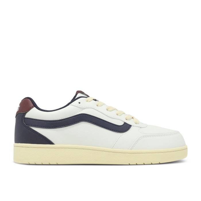 ヴァンズ Vans 【 V2740Wr Bravo Wr Whisper 'Whisper White Navy Burgundy' Men Whisper White/Navy/Burgundy 】 白色 ホワイト 紺色 ネイビー メンズ 白色 ホワイト 紺色 ネイビー ワイン色・バーガンディー