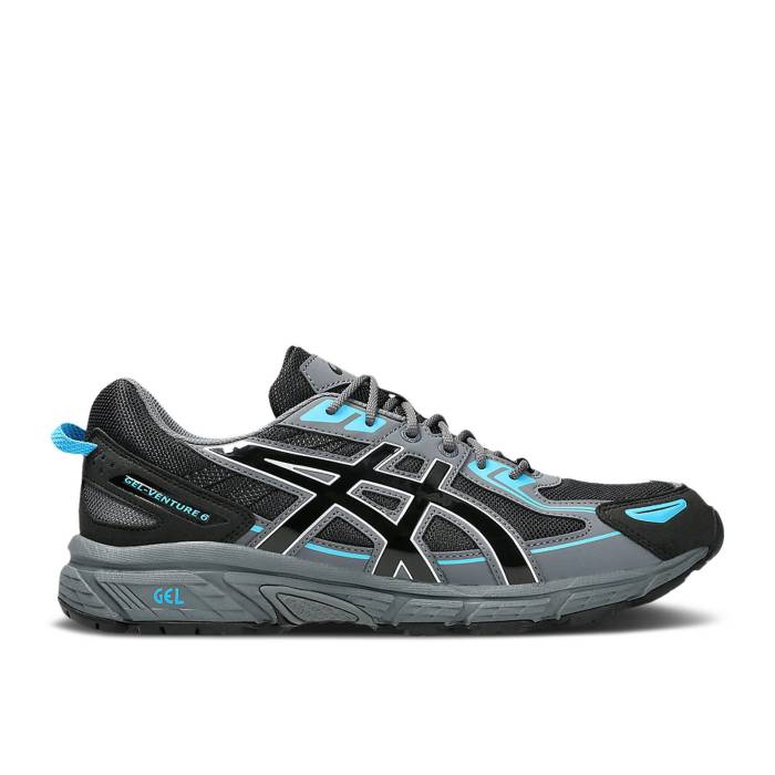 アシックス Asics 【 Gel Venture 6 \u0027Black Carrier Grey\u0027 Men Black/Carrier Grey 】 メンズ 黒いこと 黒いこと 薄墨色 薄墨色