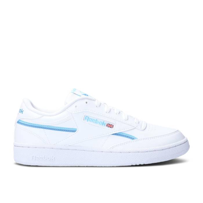リーボック Reebok 【 Club C 85 Vegan \u0027White Digital Blue\u0027 Men Cloud White/Digital Blue/Essential Blue 】 野球クラブ メンズ 白いこと 白いこと 青み 青色