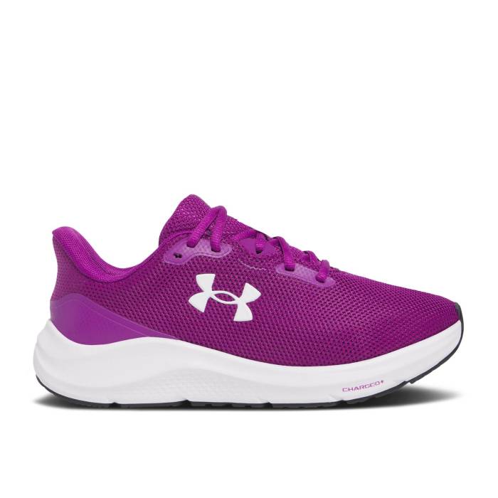 アンダーアーマー Under Armour 【 Wmns Charged Pursuit 4 \u0027Andromeda Purple\u0027 Women Andromeda Purple/Purple Aura/White 】 レディース Purple 紫・パープル 雰囲気 白いこと 白いこと