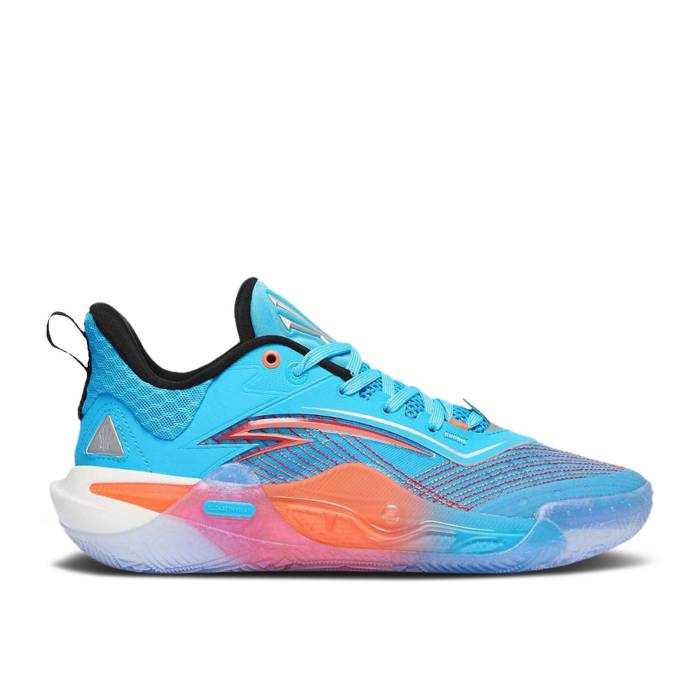 Anta 【 Kai 1 Speed \u0027Ice \u0026 Speed\u0027 Men Blue/Orange/White 】 Speed 素早さ メンズ 青碧 青碧 orange 橙・オレンジ色 白いこと 白いこと