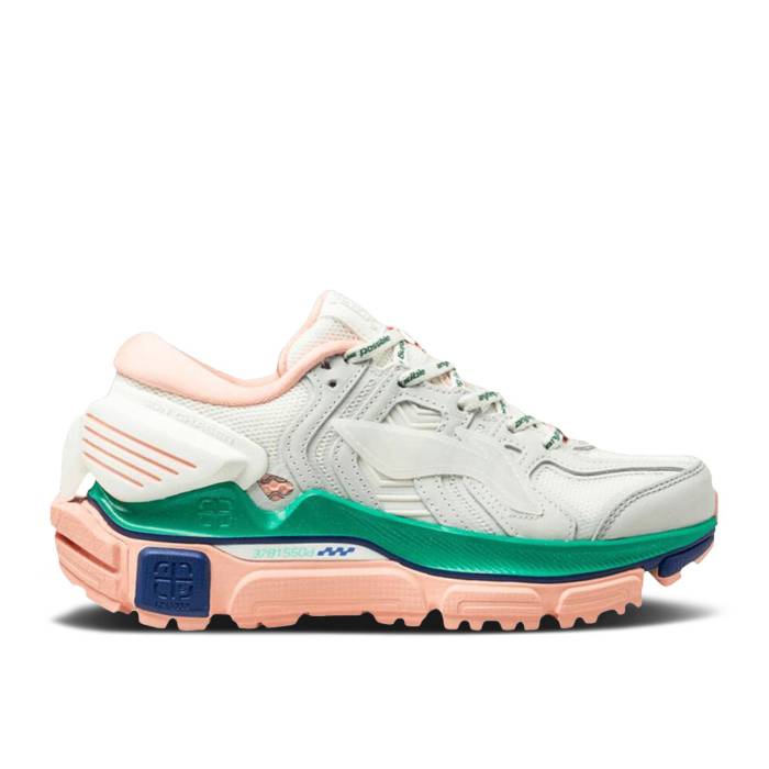 リーニン Li-Ning 【 Wmns Sun Chaser \u0027White Pink\u0027 Women Cloud White/Orange Pink 】 レディース 白いこと 白いこと orange 橙・オレンジ色 pink サクラ色 その他-レディース靴-靴