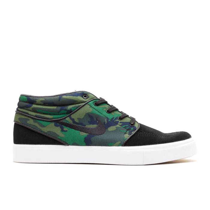 ナイキ Nike 【 Zoom Stefan Janoski Mid Men Black/Black-Iguana 】 望遠レンズ ミッド メンズ 黒いこと 黒いこと