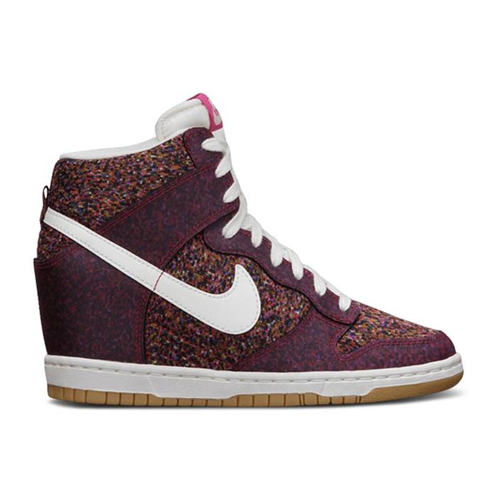 ナイキ Nike 【 Dunk Sky Hi Liberty Digital Floral Women Pink Force/Sail Gum Yellow 】 ダンク 天の原 レディース pink サクラ色 yellow 黄味がかった・黄色