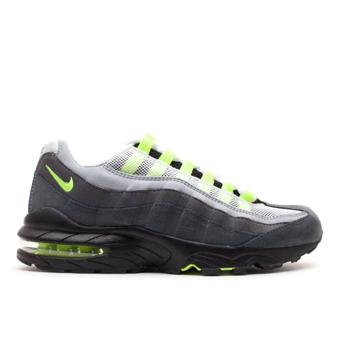 ナイキ Nike 【 Air Max 95 ガウス Youth White/Neon Yellow-Blck-Anthrct 】 マックス お坊っちゃん キッズ 白いこと 白いこと