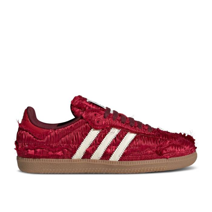 アディダス Adidas 【 Caroline Hu X Samba Og \u0027Satin Pack - Power Red\u0027 Men Power Red/Cream White/Shadow Red 】 サンバ Power 力強さ メンズ Power 力強さ Red 赤・赤いこと 皮膚軟化剤 白いこと 白いこと シャドー・シャドウ