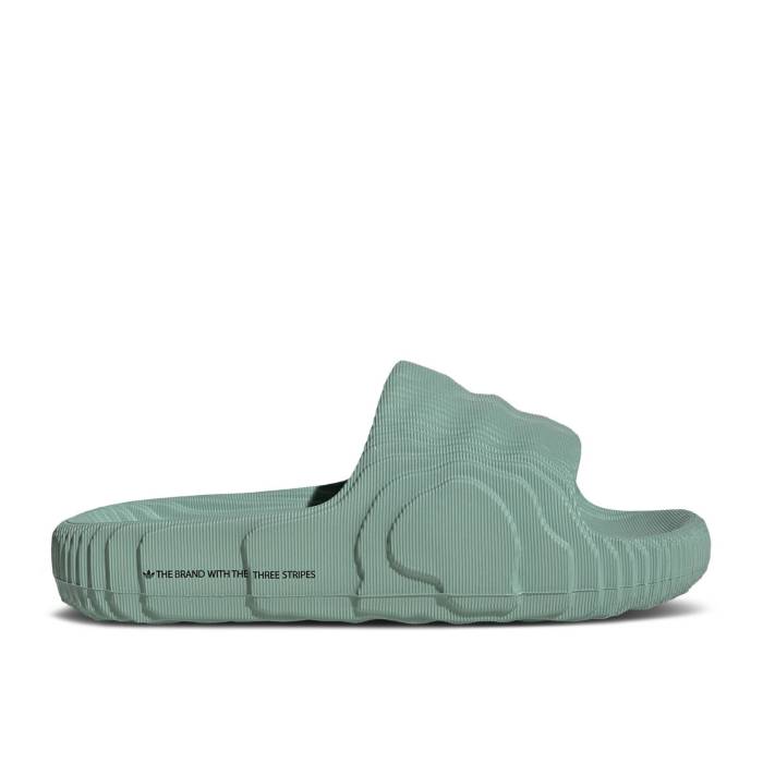 アディダス Adidas 【 Wmns Adilette 22 Slide \u0027Hazy Green\u0027 Women Hazy Green/Core Black/Hazy Green 】 アディレッタ Slide サンダル レディース green 緑・緑であること 中核グループ 黒いこと 黒いこと
