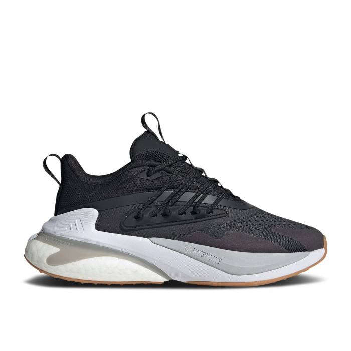 アディダス Adidas 【 Wmns Alphaboost V2 \u0027Black Carbon\u0027 Women Core Black/Carbon/Mgh Solid Grey 】 レディース 中核グループ 黒いこと 黒いこと 炭素 益荒男 薄墨色 薄墨色