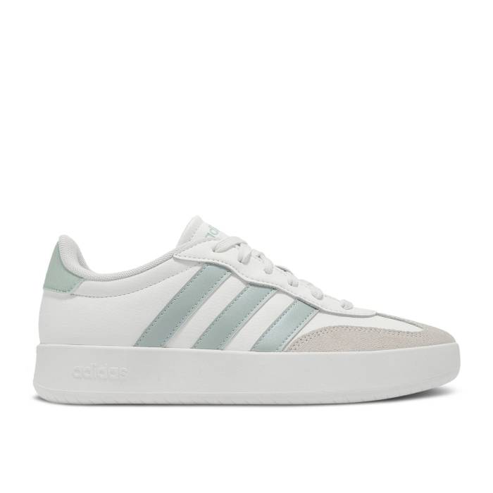アディダス Adidas 【 Wmns Barreda \u0027Off White Linen Green Metallic\u0027 Women Off White/Linen Green Metallic/Linen Green Metallic 】 白いこと 白いこと green 緑・緑であること レディース 白いこと 白いこと green 緑・緑であること