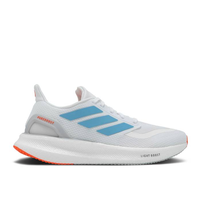 アディダス Adidas 【 Pureboost 5 White Preloved Ink Orange Men Cloud White/Preloved Ink/Impact Orange 】 メンズ 白色 ホワイト インパクト orange 橙・オレンジ