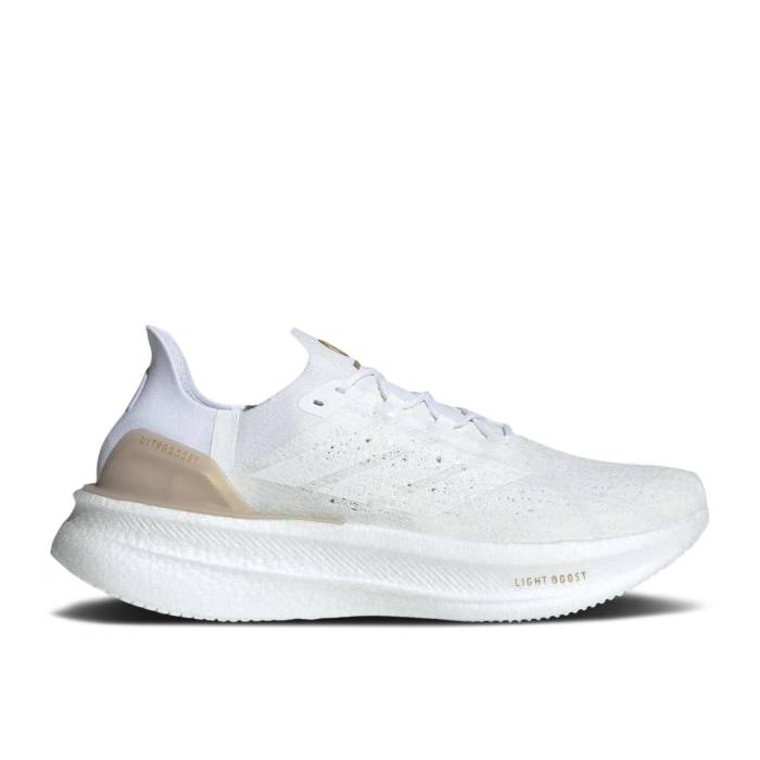 アディダス Adidas 【 Mercedes-Amg Petronas Formula One Team X  Ultraboost 5 Strung \u0027White Matte Gold\u0027 Men Cloud White/Cloud White/Matte Gold 】 Team 野球クラブ メンズ 白いこと 白いこと ゴールド