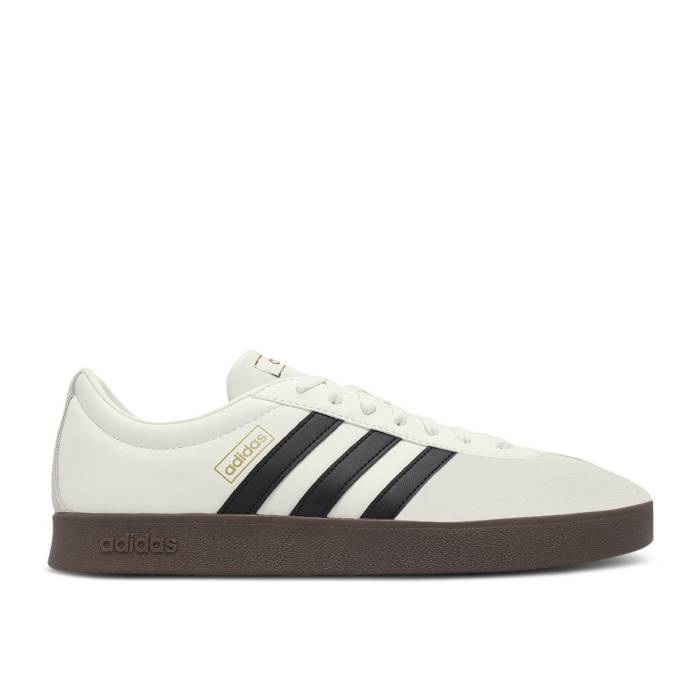 アディダス Adidas 【 Vl Court Classic \u0027Off White Black Brown\u0027 Men Off White/Core Black/Brown 】 厚地の外套 古典派音楽 白いこと 白いこと 黒いこと 黒いこと メンズ 白いこと 白いこと 中核グループ 黒いこと 黒いこと 赤銅色 赤銅色