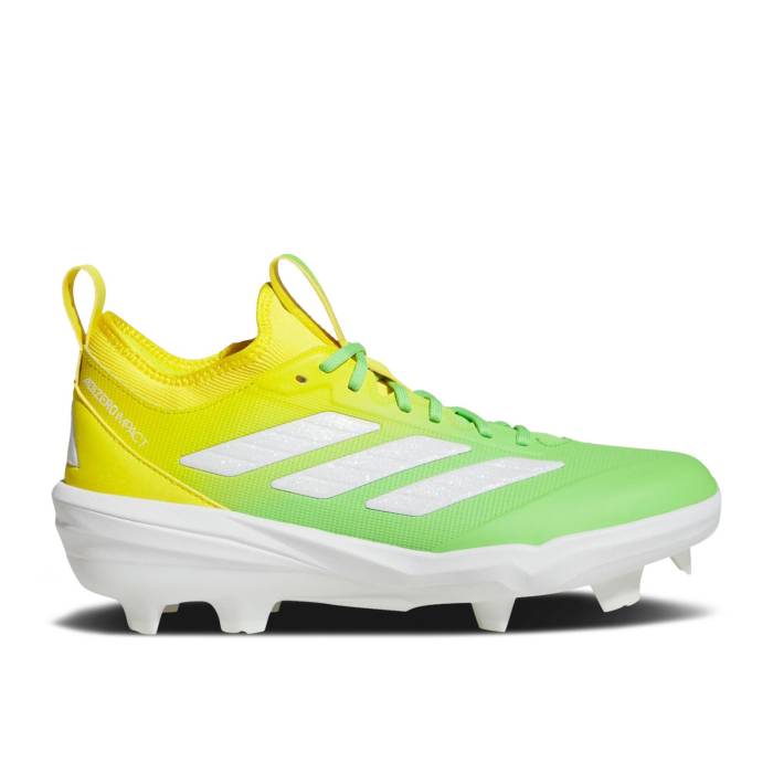 アディダス Adidas 【 Adizero Impact Tpu 'Candy Pack - Lucid Lime Yellow' Men Lucid Lime/Cloud White/Yellow 】 アディゼロ インパクト ライム メンズ ライム 白色 ホワイト yellow 黄色・イエロー画像
