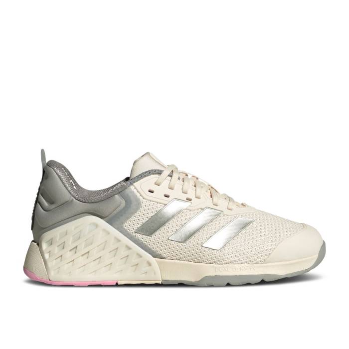 アディダス Adidas 【 Wmns Dropset 3 \u0027Cloud White Matte Silver\u0027 Women Cloud White/Matte Silver/True Pink 】 白いこと 白いこと レディース 白いこと 白いこと Silver しろがね色・しろがね色 pink サクラ色