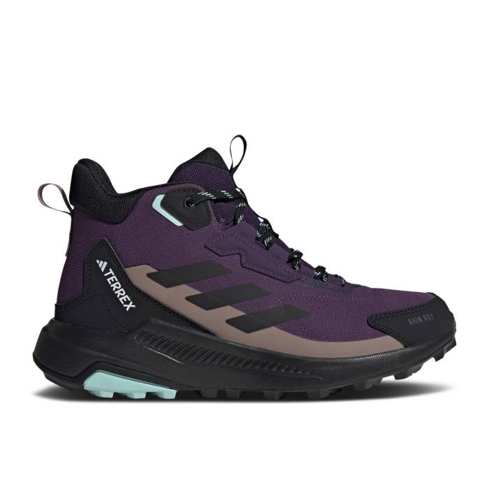 アディダス Adidas 【 Wmns Terrex Anylander Mid Rain.rdy \u0027Aurora Plum Trace Brown\u0027 Women Aurora Plum/Core Black/Trace Brown 】 ミッド レディース 中核グループ 黒いこと 黒いこと 赤銅色 赤銅色