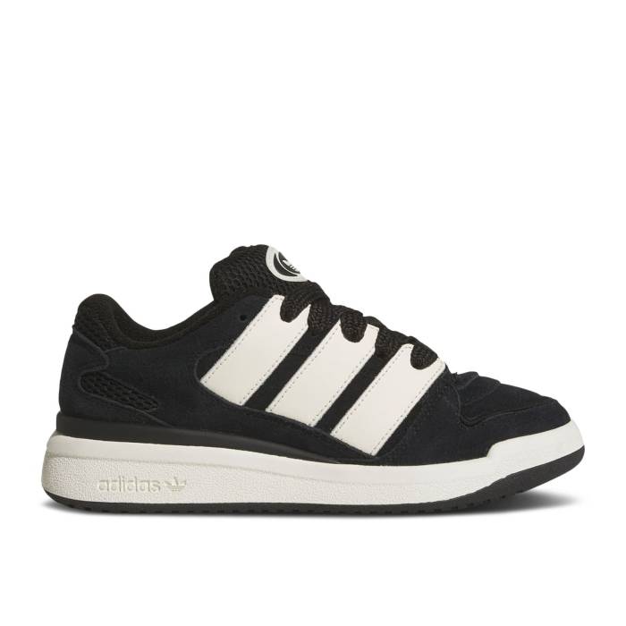 アディダス Adidas 【 Forum 2000 J \u0027Black Off White\u0027 Youth Core Black/Off White/Off White 】 討論会 お坊っちゃん キッズ 中核グループ 黒いこと 黒いこと 白いこと 白いこと
