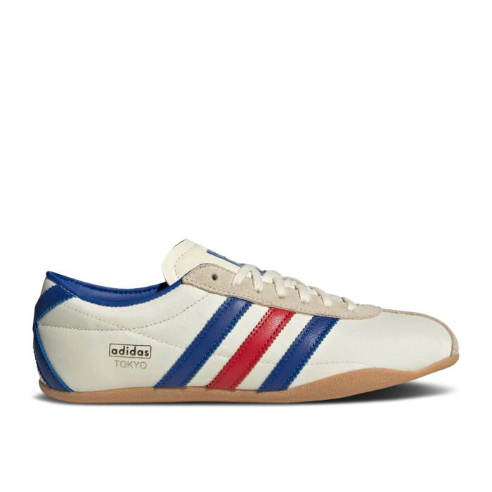 アディダス Adidas 【 Wmns Tokyo \u0027Cream Royal Red\u0027 Women Cream White/Royal Blue/Gum 】 レディース 皮膚軟化剤 白いこと 白いこと 青み 青色