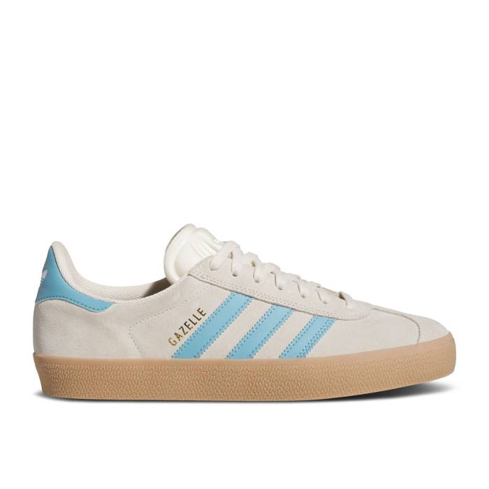 アディダス Adidas 【 Gazelle Adv \u0027Wonder White Preloved Blue\u0027 Men Wonder White/Preloved Blue/Gum 】 ガゼル 白いこと 白いこと メンズ 白いこと 白いこと 青味 青み