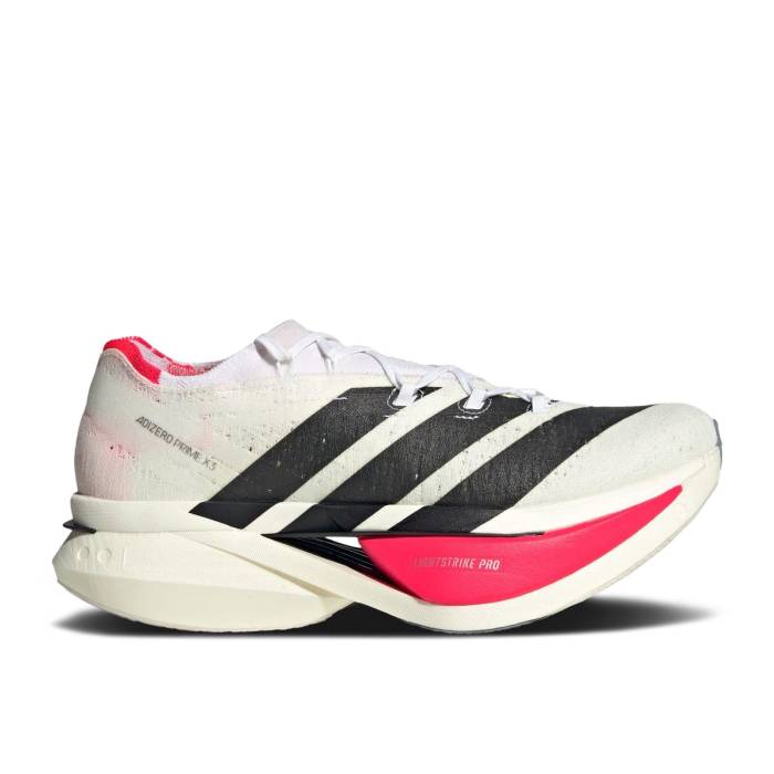 アディダス Adidas 【 Adizero Prime X 3.0 Strung \u0027White Black Lucid Red\u0027 Men Cloud White/Core Black/Lucid Red 】 アディゼロ 黒いこと 黒いこと メンズ 白いこと 白いこと 中核グループ 黒いこと 黒いこと Red 赤・赤いこと