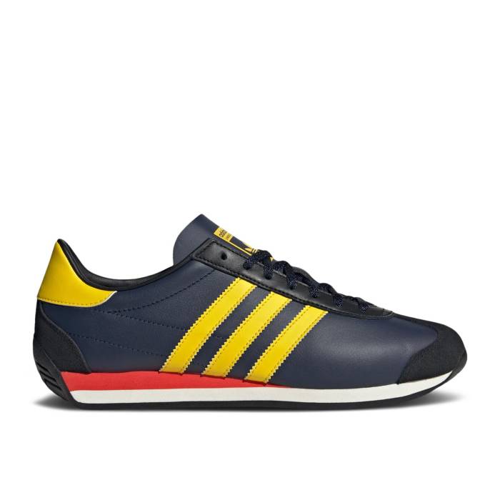 アディダス Adidas 【 Country Og \u0027Night Indigo Yellow\u0027 Men Night Indigo/Yellow/Bright Red 】 カントリー 藍色・インディゴ メンズ ナイト爵 藍色・インディゴ yellow 黄味がかった・黄色 Red 赤・赤いこと