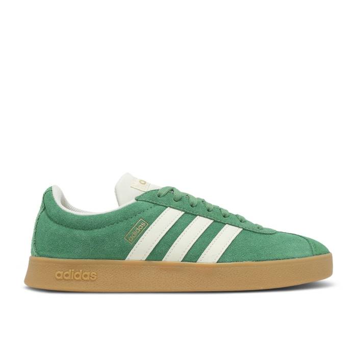 アディダス Adidas 【 Vl Court 2.0 \u0027Preloved Green\u0027 Men Preloved Green/Ivory/Gold Metallic 】 厚地の外套 メンズ green 緑・緑であること 象牙色 ゴールド