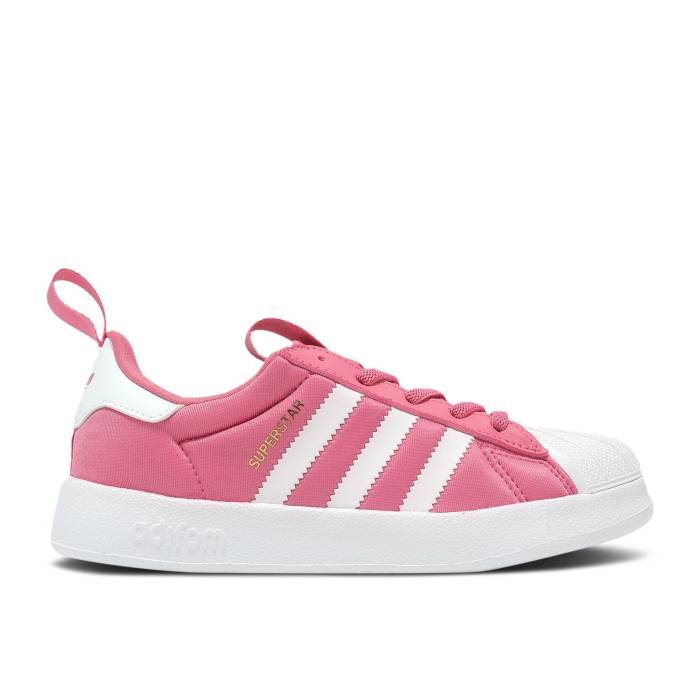 アディダス Adidas 【 Adifom Superstar 360 C \u0027Rose Tone\u0027 Youth Rose Tone/Cloud White/Gold Metallic 】 Superstar はやりっ児 お坊っちゃん キッズ Rose サクラ色 白いこと 白いこと ゴールド
