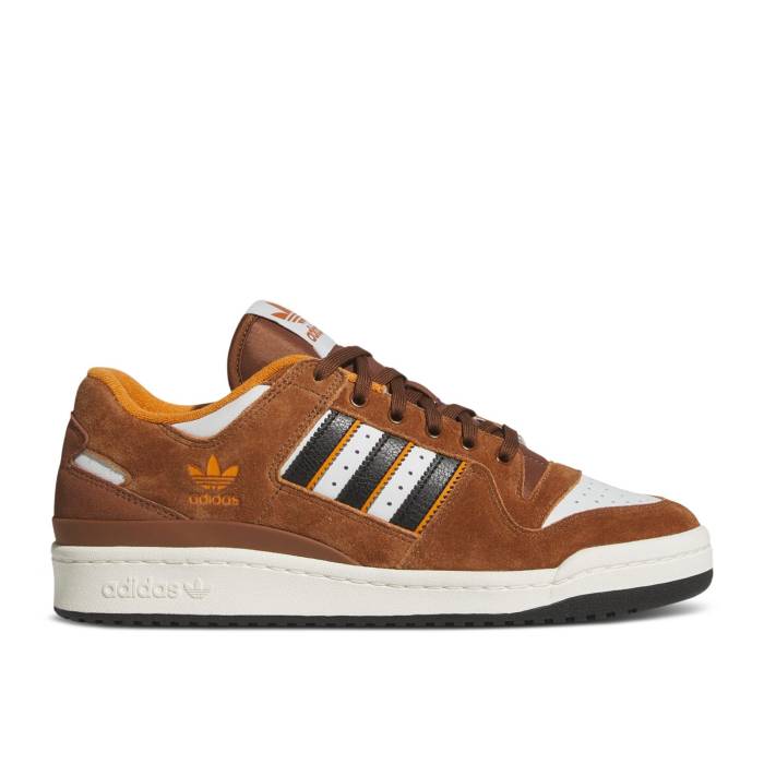 アディダス Adidas 【 Forum 84 Low Adv 'Brown Rustic Orange' Men Crystal White/Core Black/Rustic Orange 】 フォーラム メンズ 白色 ホワイト コア 黒色 ブラック orange 橙・オレンジ