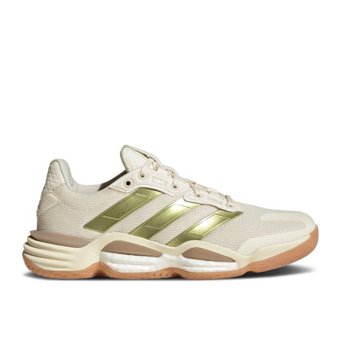 アディダス Adidas 【 Wmns Stabil 16 \u0027Off White Gold\u0027 Women Off White/Gold Metallic/Crystal Sand 】 白いこと 白いこと レディース 白いこと 白いこと ゴールド 砂色・沙子