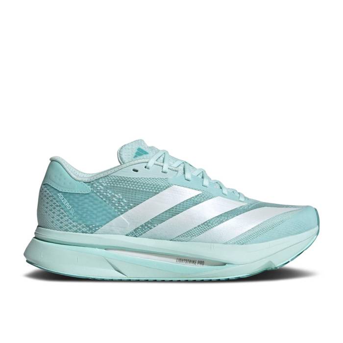 アディダス Adidas 【 Wmns Adizero Sl2 \u0027Halo Mint\u0027 Women Halo Mint/Cloud White/Semi Flash Aqua 】 アディゼロ レディース 白いこと 白いこと アクア