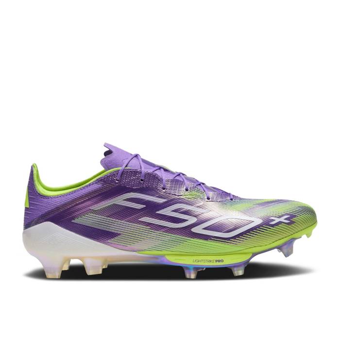 アディダス Adidas 【 Adizero F50+ Fg \u0027Radiant Blaze Pack\u0027 Men Purple Rush/Cloud White/Lucid Lemon 】 アディゼロ メンズ Purple 紫・パープル rush 混雑時 白いこと 白いこと