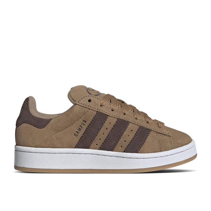 アディダス Adidas 【 Campus 00S J \u0027Cardboard Brown\u0027 Youth Cardboard/Brown/Gum 】 校庭 お坊っちゃん キッズ 赤銅色 赤銅色
