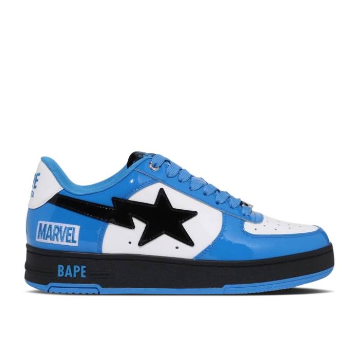 ベイプ Bape 【 Marvel X Sta \u0027Mr. Fantastic \u0026 Invisible Woman\u0027 Men Blue/White/Black 】 メンズ 青碧 青碧 白いこと 白いこと 黒いこと 黒いこと