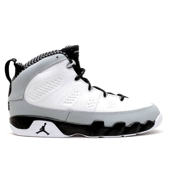 ナイキ エアジョーダン Air Jordan 【 Jordan 9 Retro Bp \u0027Barons\u0027 Youth White/Black-Wolf Grey 】 レトロ お坊っちゃん キッズ 白いこと 白いこと 薄墨色 薄墨色