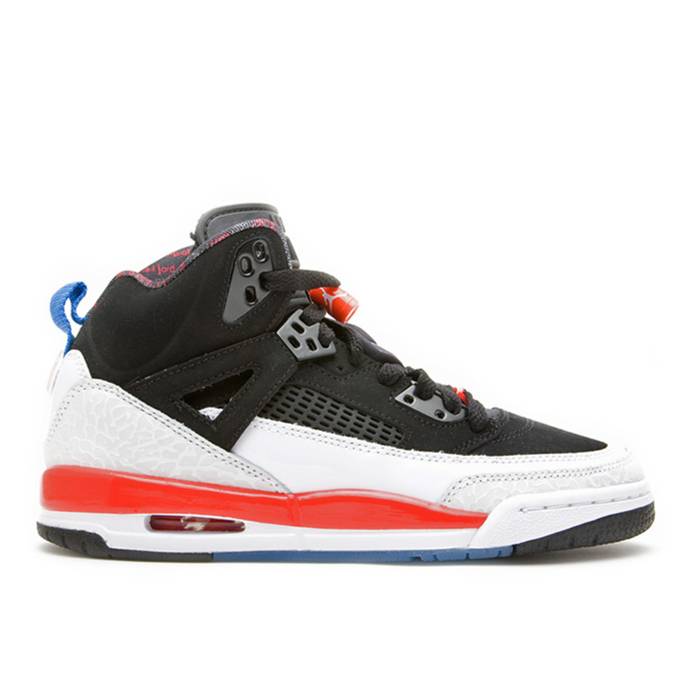 ナイキ エアジョーダン Air Jordan 【 Spiz\u0027ike ガウス \u0027Infrared\u0027 Youth Black/New Blue-White-Infrared 】 spiz\u0027ike スパイズイック お坊っちゃん キッズ 黒いこと 黒いこと