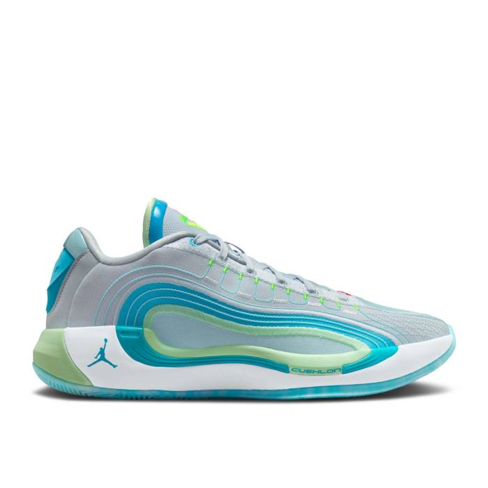 ナイキ エアジョーダン Air Jordan 【 Jordan Luka 4 \u0027Laser Blue\u0027 Men Football Grey/Copa/Vapor Green/Laser Blue 】 メンズ 蹴球 薄墨色 薄墨色 green 緑・緑であること Laser レーザ 青味 青み