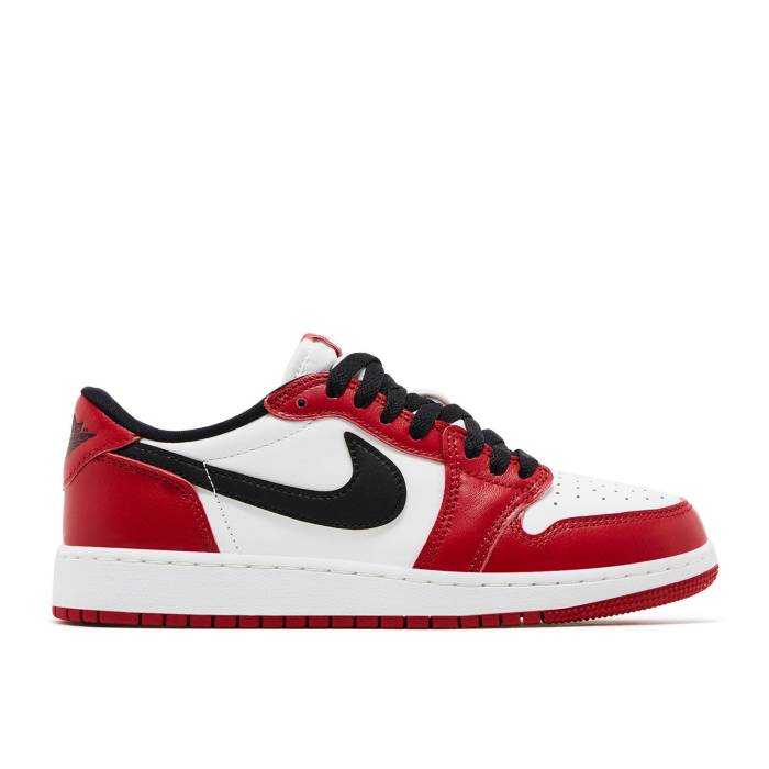 ナイキ エアジョーダン Air Jordan 【 Jordan 1 Retro Low Og ガウス \u0027Chicago\u0027 2025 Youth Varsity Red/Black/Summit White 】 レトロ お坊っちゃん キッズ Red 赤・赤いこと 黒いこと 黒いこと 白いこと 白いこと