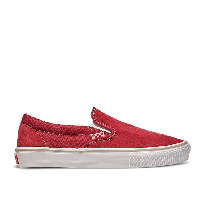ヴァンズ Vans 【 Skate Slip-On un Dried Tomato Red Men Sun/Dried Tomato Red 】 Skate スケート slip-on スリッポン メンズ Red 赤・レッド