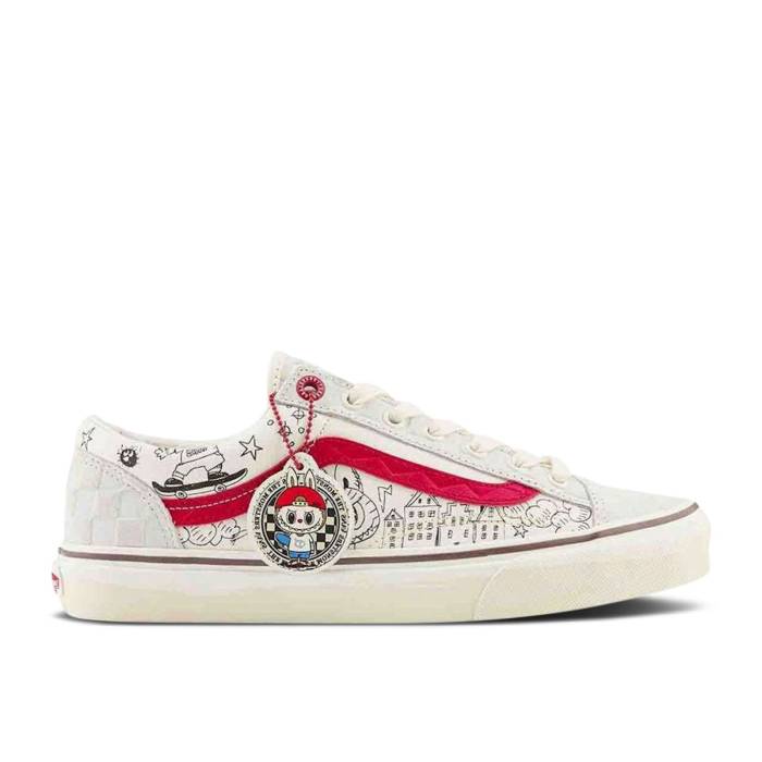 ヴァンズ Vans 【 The Monsters X Style 36 \u0027Labubu\u0027 Men Marshmallow/Red 】 メンズ Red 赤・赤いこと