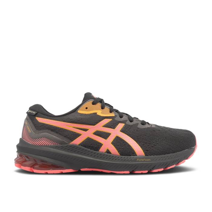アシックス Asics 【 Wmns Gt 1000 11 Gore-Tex \u0027Black Papaya\u0027 Women Black/Papaya 】 ゴアテックス レディース 黒いこと 黒いこと